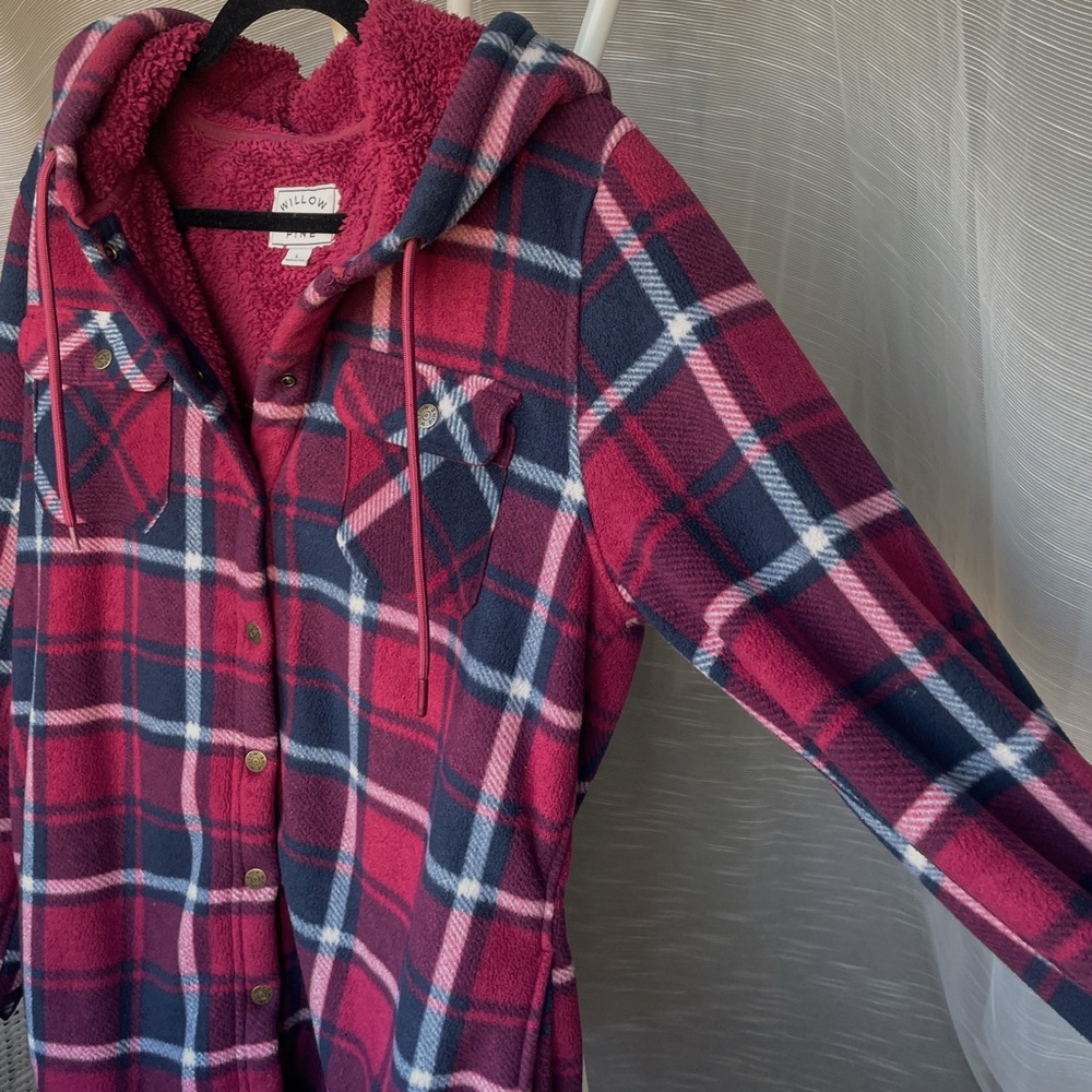 Willow and Pine Red and Blue Flannel Jacket